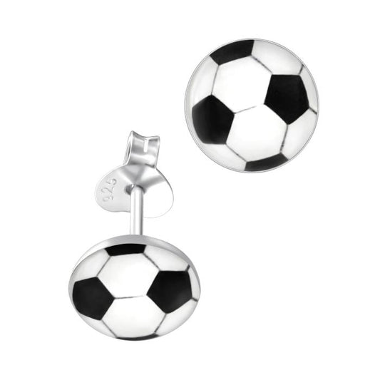 Kids Soccerball Football Stud Earrings